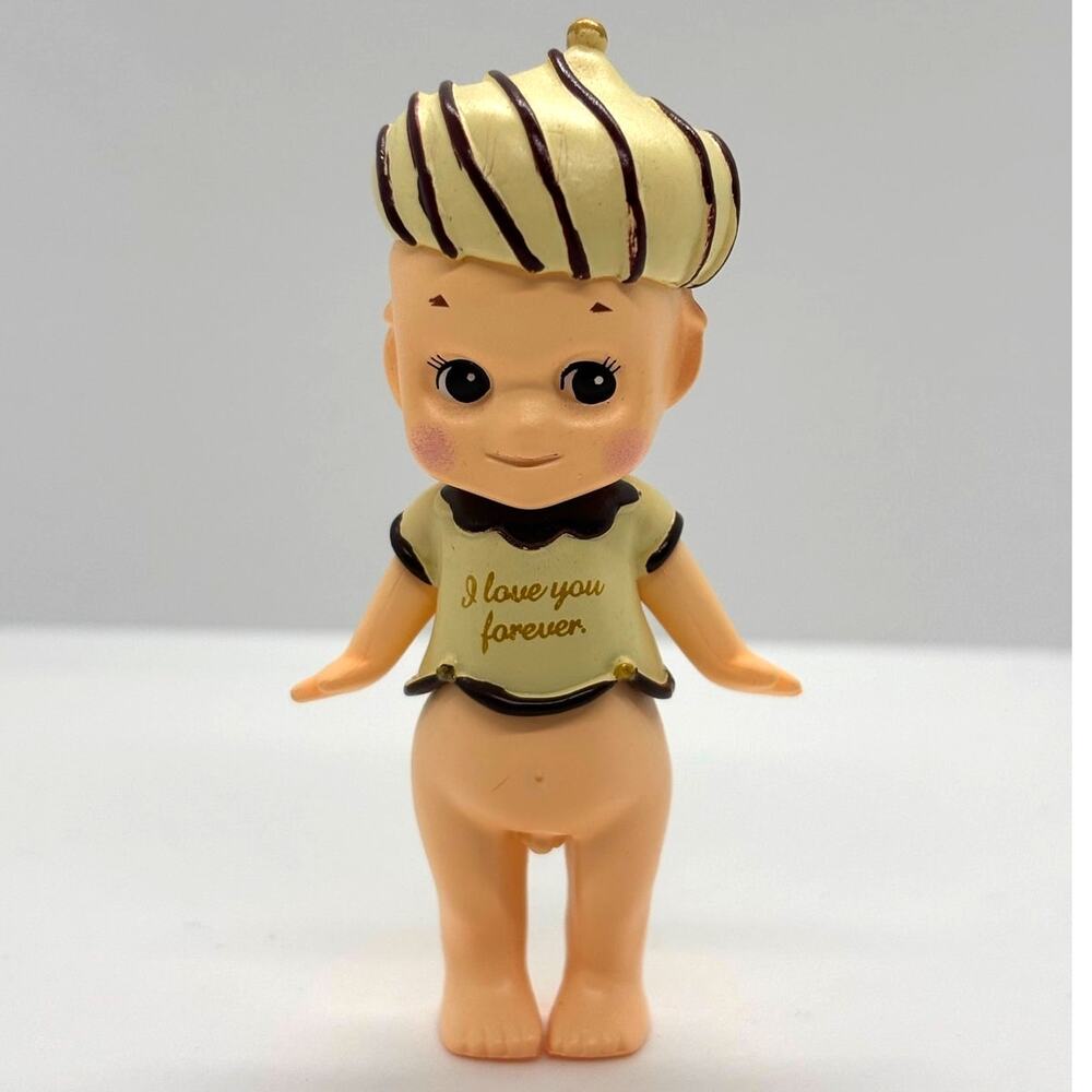 New Unbranded Kewpie/Angel Mini Figure, White Chocolate, Open Box